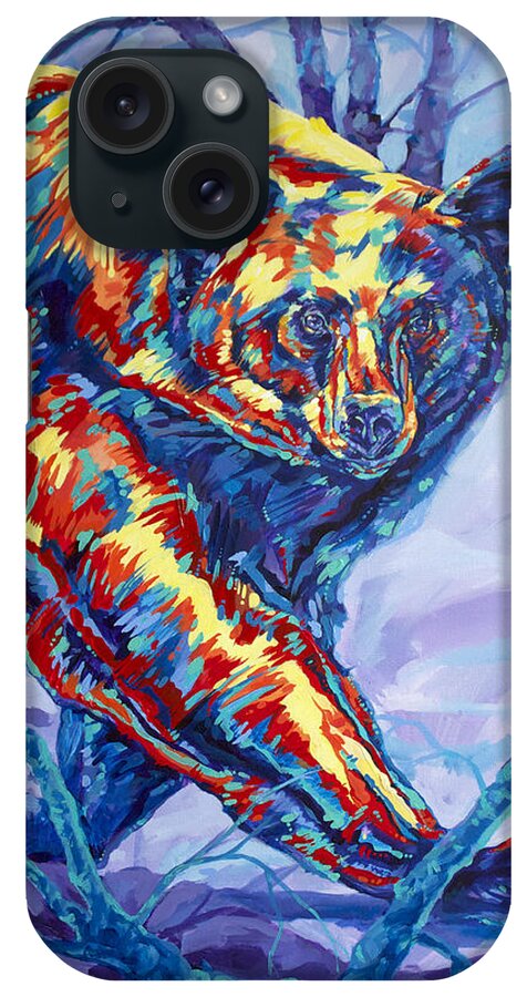Bear iPhone Case featuring the painting Bear Walk by Derrick Higgins