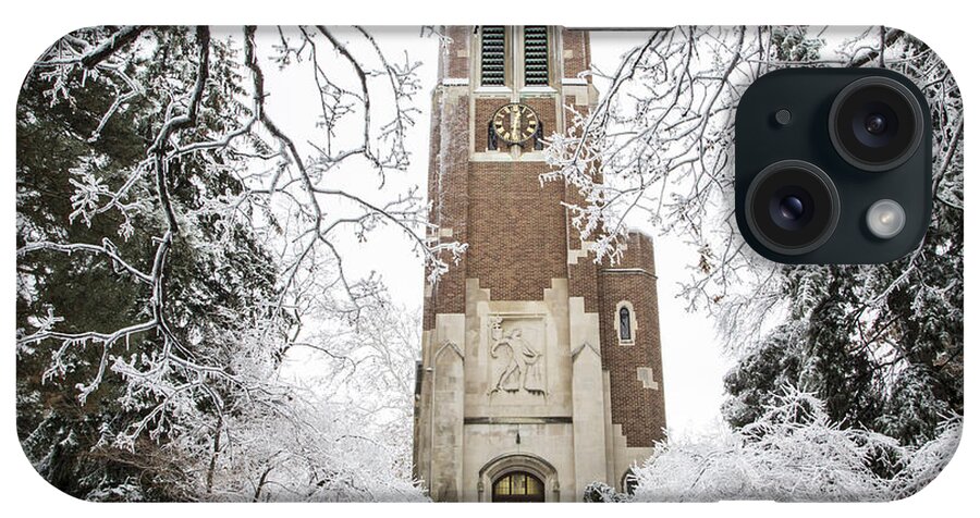 Ice Storm iPhone Case featuring the photograph Beaumont Tower Ice Storm by John McGraw