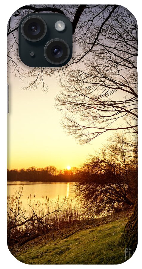 Sunset iPhone Case featuring the photograph Beautiful Lake by Daniel Heine