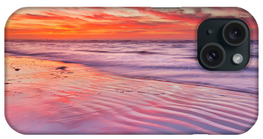 North Holland iPhone Case featuring the photograph Beautiful Sunset And Reflections On The by Sara winter