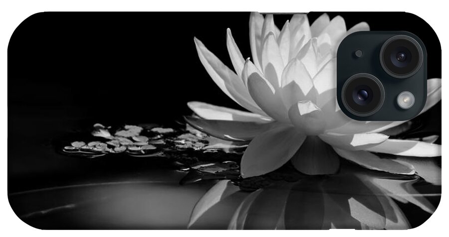 Landscape iPhone Case featuring the photograph Beautiful Water Lily Reflections by Sabrina L Ryan