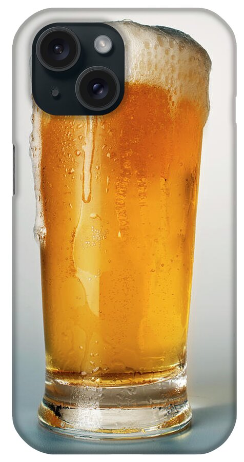 Single Object iPhone Case featuring the photograph Beer In Glass by Atu Images