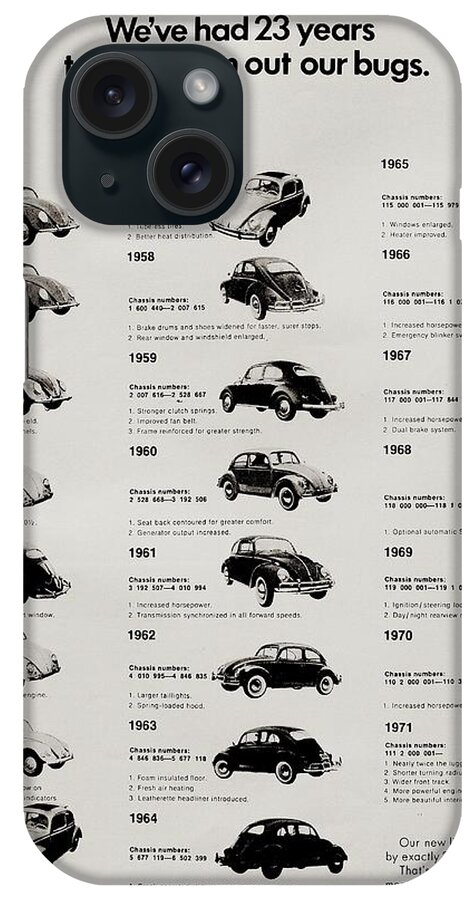Volkswagen iPhone Case featuring the photograph Beetle Evolution by Benjamin Yeager