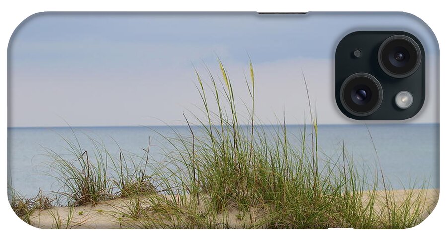 Dune iPhone Case featuring the photograph Behind the Dune Grasses 3 by Cathy Lindsey