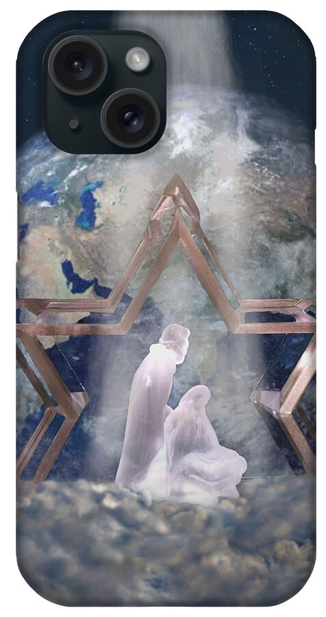 Nativity iPhone Case featuring the photograph Behold My Beloved Son.... by Sandi OReilly