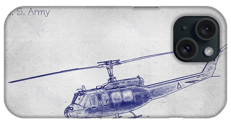 Huey Helicopter iPhone Case featuring the photograph Bell UH-1H Huey Helicopter by Barry Jones