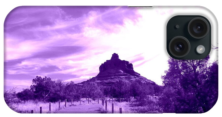 Arizona iPhone Case featuring the digital art Bella Bell Rock Vortex by Mars Besso
