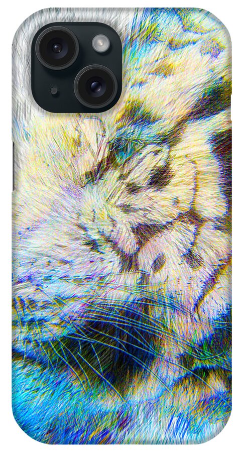  Bengal Photographs iPhone Case featuring the digital art Bengal Explosion by Mayhem Mediums