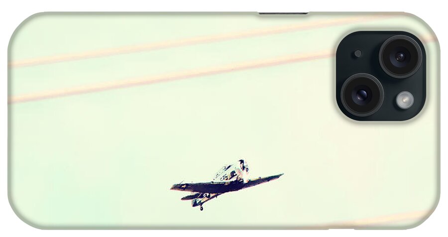 Planes iPhone Case featuring the digital art Between the Lines Mint Edition by Tony Grider