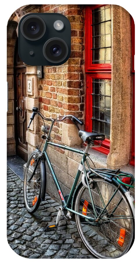 Bruges iPhone Case featuring the photograph Bicycle in Bruges by Carol Japp