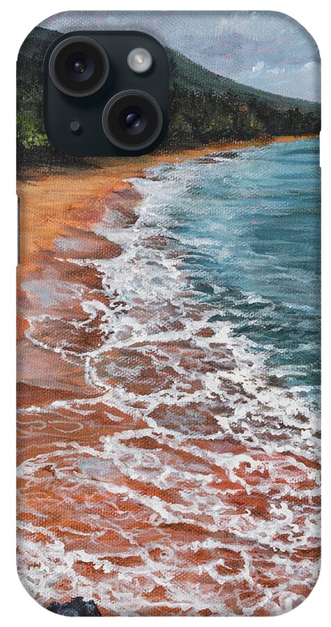 Landscape iPhone Case featuring the painting Big Beach by Darice Machel McGuire