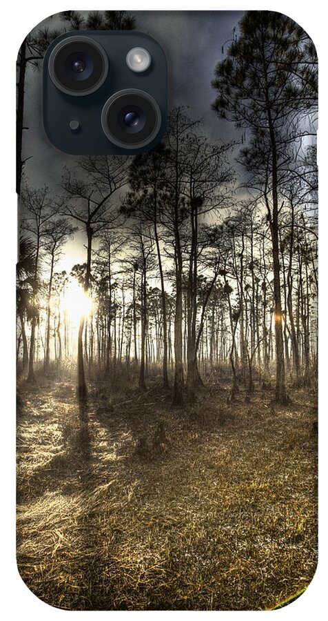 Florida iPhone Case featuring the photograph Big Cypress Fire At Sunset by Bradley R Youngberg