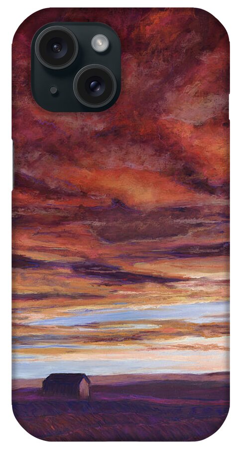 Sunrise iPhone Case featuring the painting Big Sky by Billie Colson