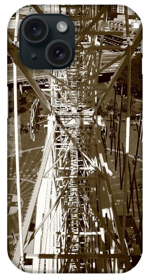 Ferris Wheel iPhone Case featuring the photograph Darling Harbour Big Wheel. by Debbie Cundy