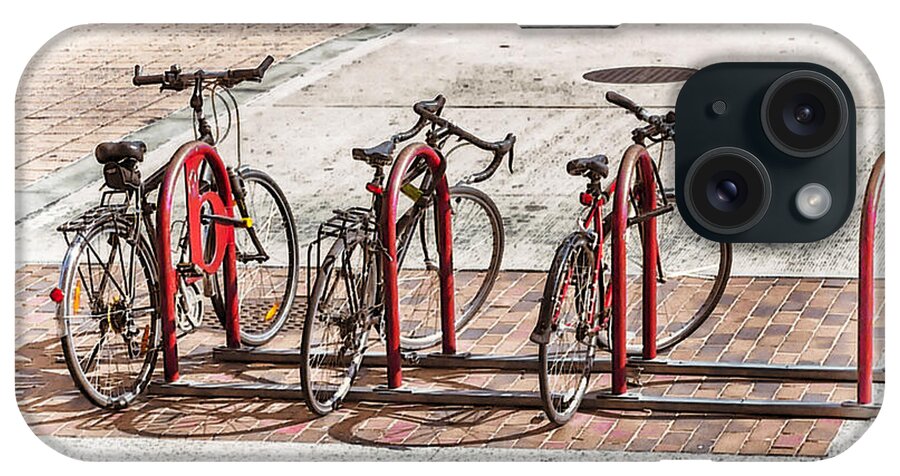 Bicycles iPhone Case featuring the photograph Bikes by Jessica Levant