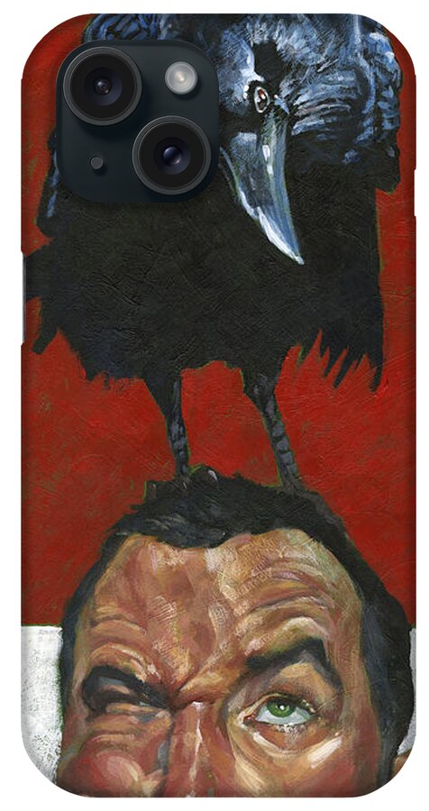 Man iPhone Case featuring the painting Bird Brain by David Riley