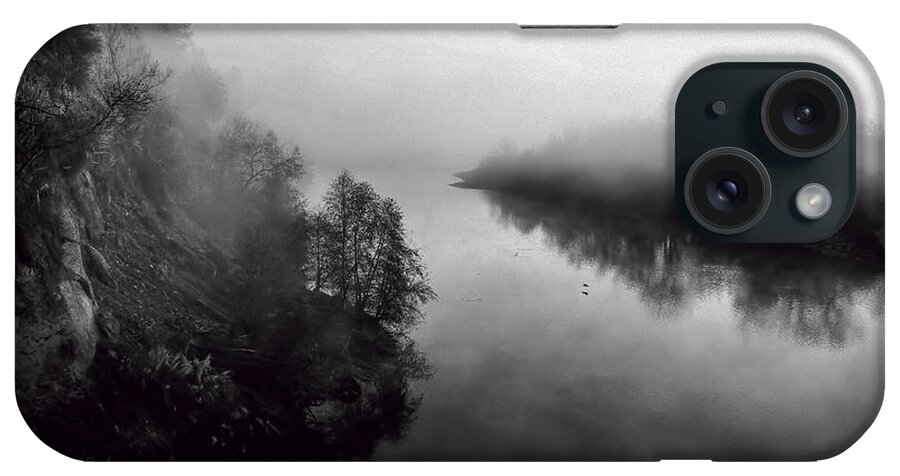 Foggy iPhone Case featuring the photograph Bitter Cold by Janet Kopper