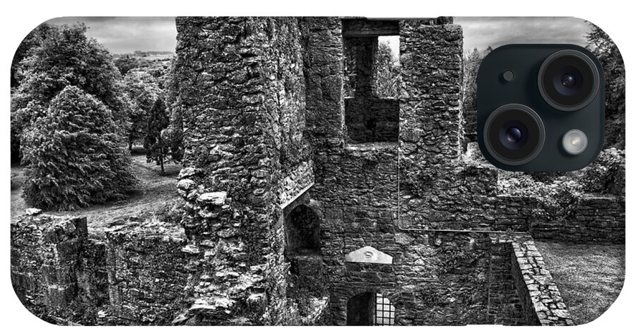 Irish iPhone Case featuring the photograph Black and White Castle by Sharon Popek