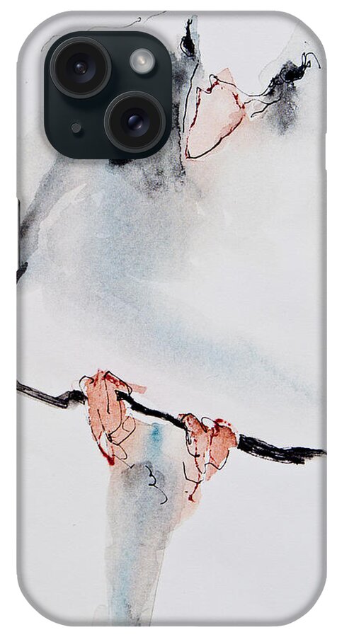 Blackbird iPhone Case featuring the painting Black Bird by Jani Freimann