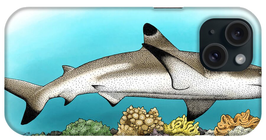 Black Tipped Reef Shark iPhone Case featuring the photograph Black-tipped Reef Shark by Roger Hall