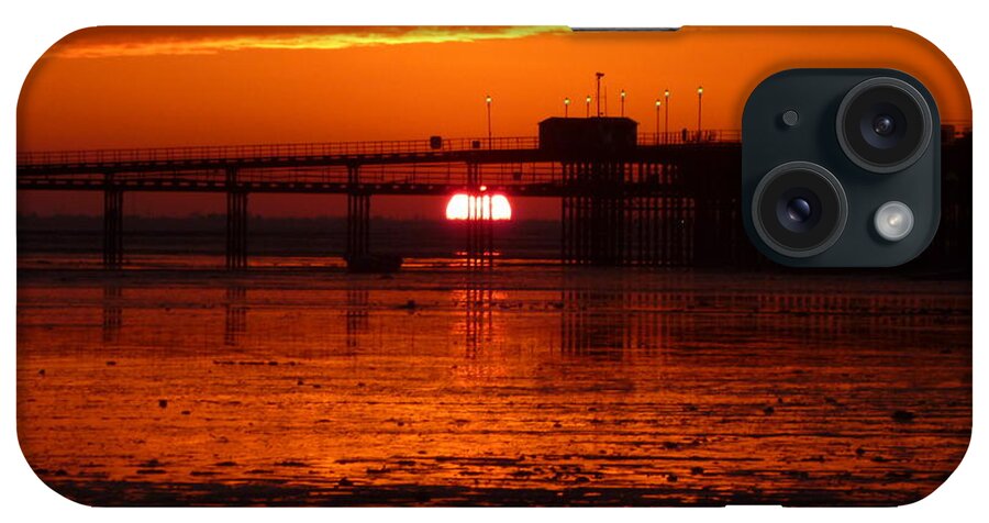 Sunset iPhone Case featuring the photograph Blazing Sunset by Vicki Spindler