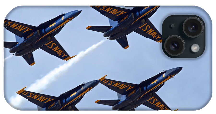 Colorado iPhone Case featuring the photograph Blue Angels over Colorado by Bob Hislop
