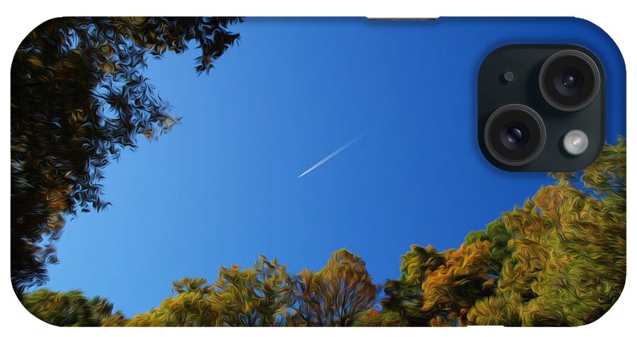 Autumn iPhone Case featuring the photograph Blue Autumn Skies by Kelvin Booker