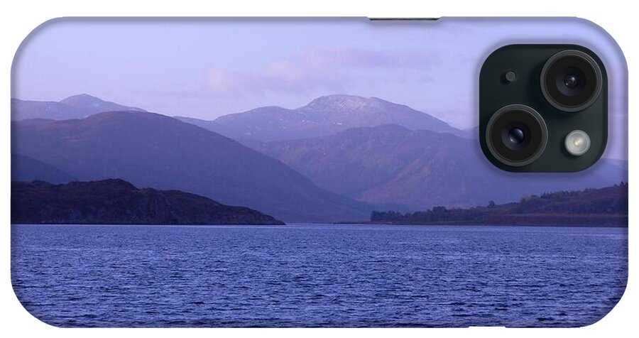 Loch Broom iPhone Case featuring the photograph Blue Dawn Over Loch Broom 2 by Joan-Violet Stretch