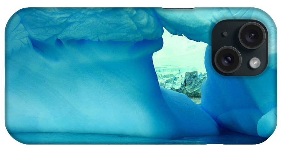 Icebergs iPhone Case featuring the photograph Blue Iceberg Antarctica by Amanda Stadther