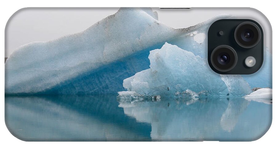 Ice iPhone Case featuring the photograph Blue icebergs by Patricia Hofmeester