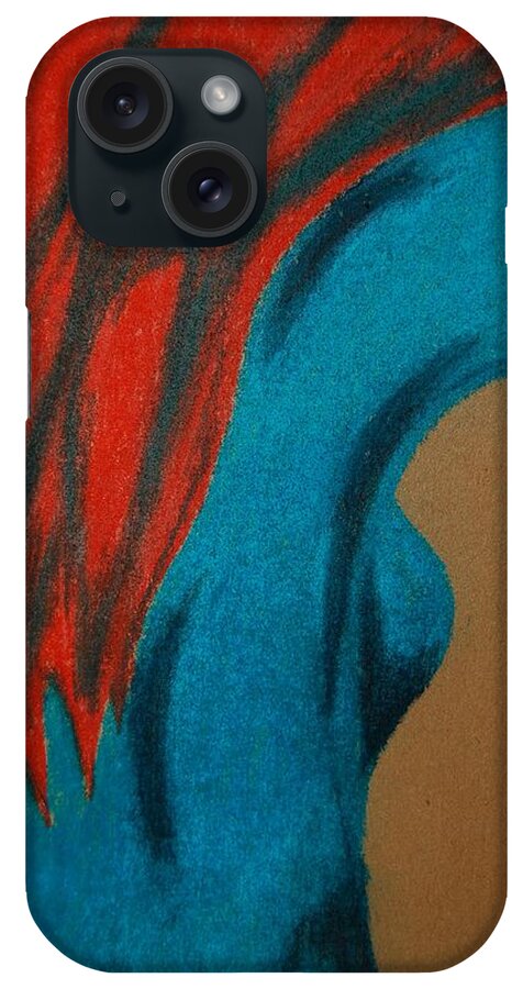 Lady iPhone Case featuring the photograph Blue Lady by Angela Murray
