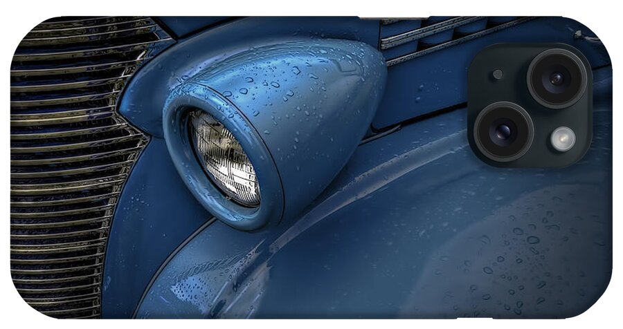 Chev iPhone Case featuring the photograph Blue Light by Jerry Golab