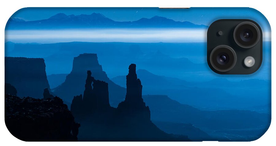 Utah iPhone Case featuring the photograph Blue Moon Mesa by Dustin LeFevre