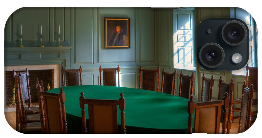 William & Mary iPhone Case featuring the photograph Blue Room 2 Wren Building by Jerry Gammon
