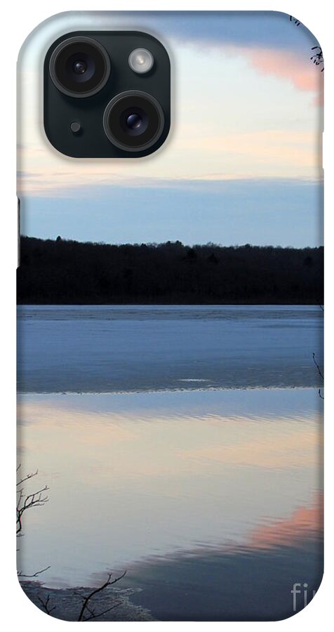Sunset iPhone Case featuring the photograph Blue Sunset by Lili Feinstein