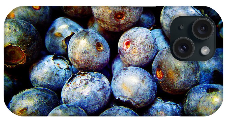 Blueberry iPhone Case featuring the photograph Blueberries E by Laurie Tsemak
