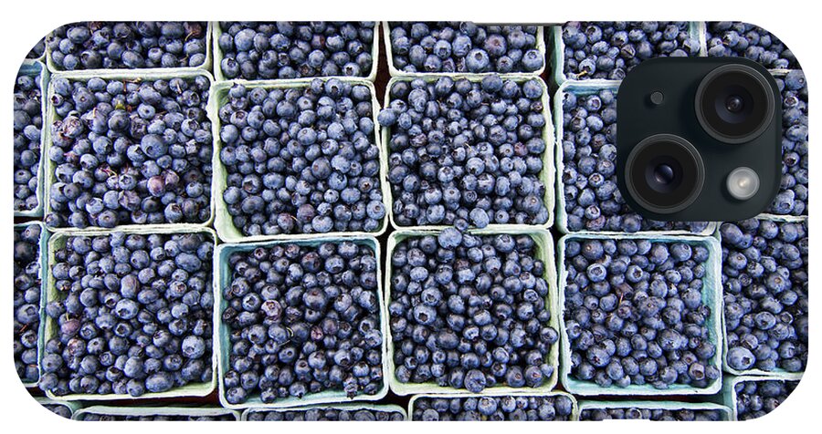 Blueberries iPhone Case featuring the photograph Blueberries by Patty Colabuono