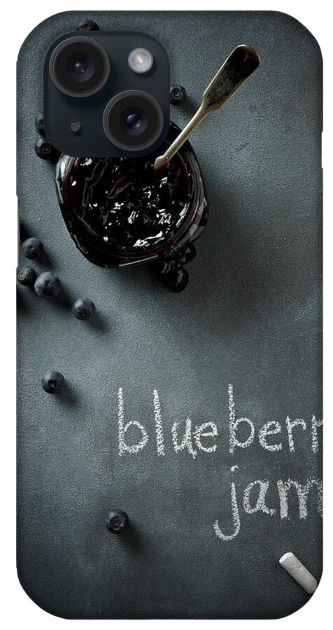 Spoon iPhone Case featuring the photograph Blueberry Jam by Lew Robertson