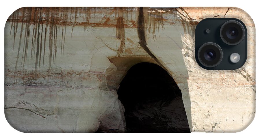 Water iPhone Case featuring the photograph Boat at Cave Entrance by Julie Niemela