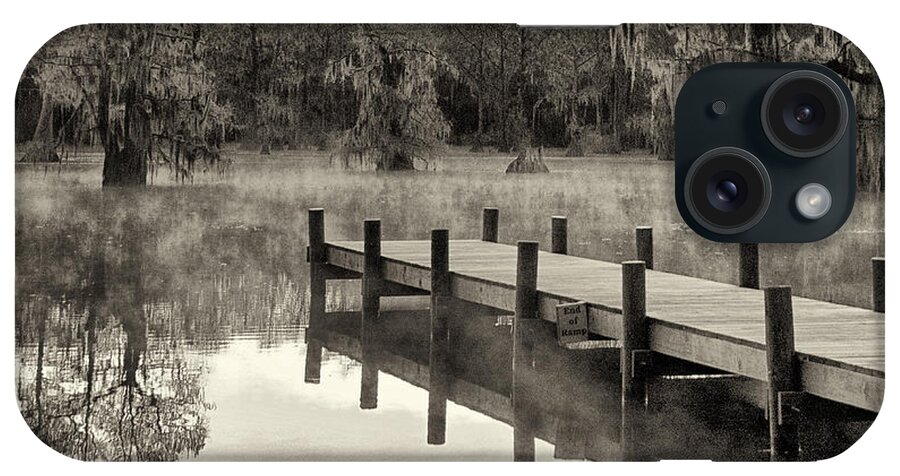 Scenics iPhone Case featuring the photograph Boat Dock Caddo Lake by Mary Lee Dereske