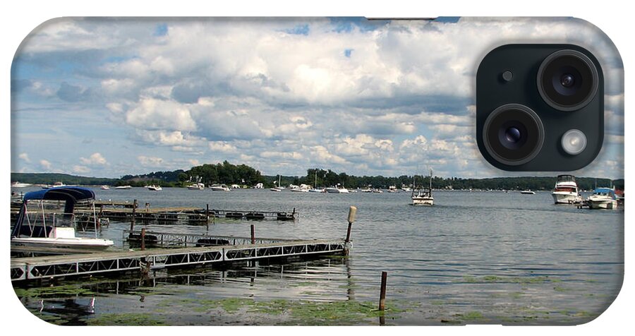 Piers iPhone Case featuring the photograph Boat Pier on Lake Ontario by Rose Santuci-Sofranko