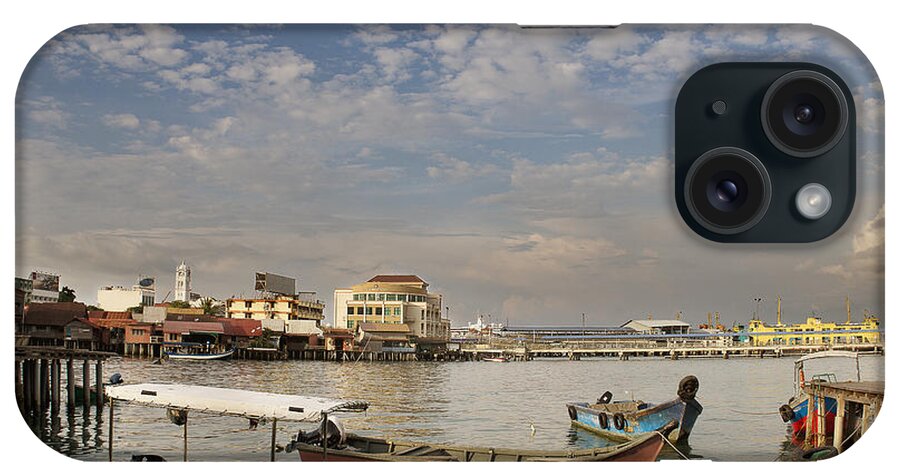 Photography iPhone Case featuring the photograph Boats at the Clan Jetty in Penang by Ivy Ho