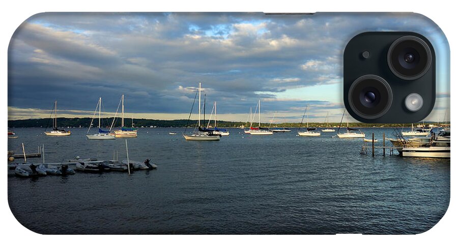 Boats iPhone Case featuring the photograph Boats on Grand Traverse Bay by Diane Lent
