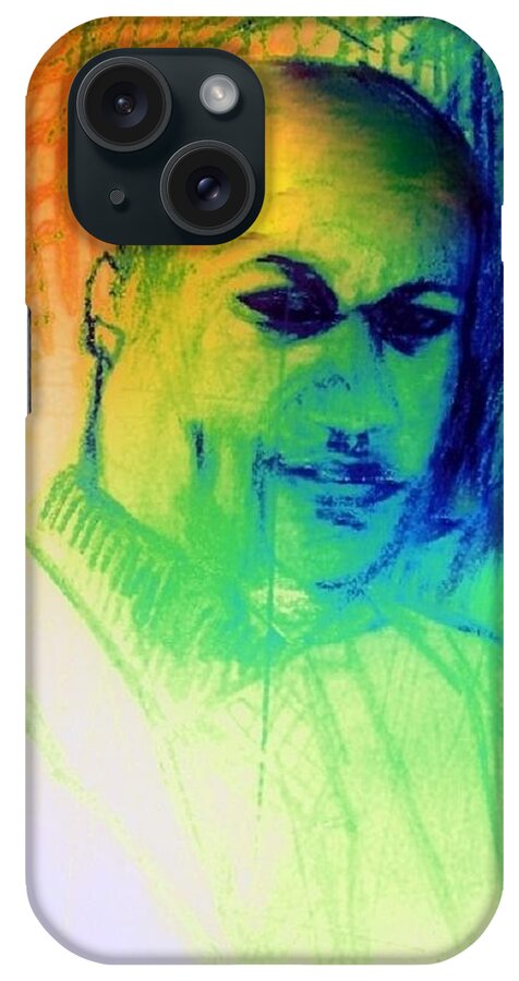 Figure iPhone Case featuring the mixed media Bobby27 by Joseph Ferguson