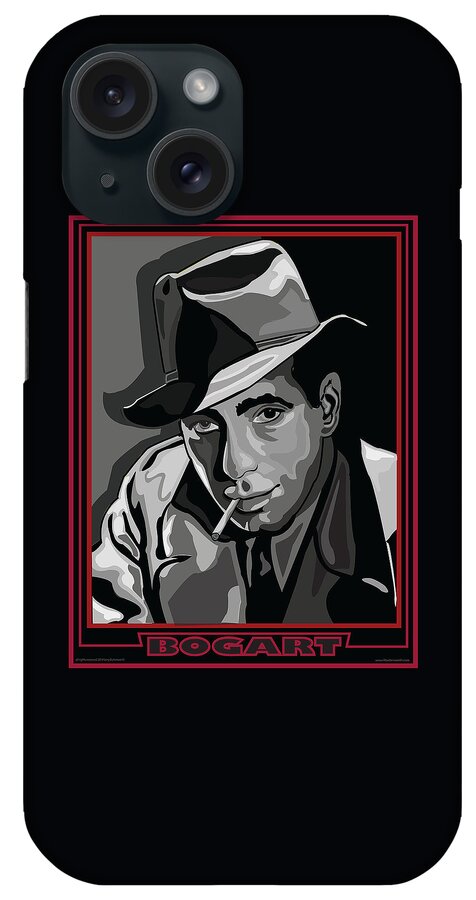 Humphery Bogart iPhone Case featuring the digital art Bogart by Larry Butterworth