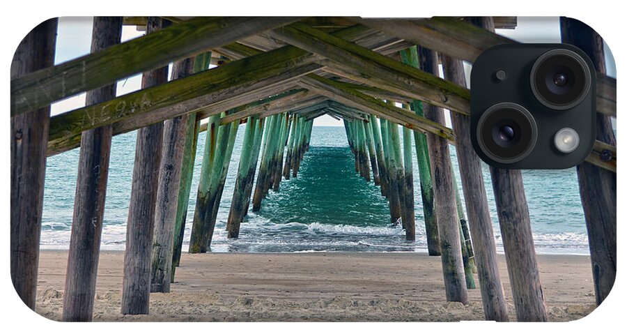 Bogue Banks Fishing Pier iPhone Case featuring the photograph Bogue Banks Fishing Pier by Sandi OReilly