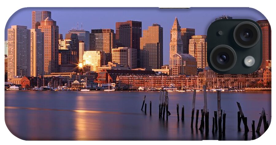 Boston iPhone Case featuring the photograph Boston Financial District and Harbor by Juergen Roth