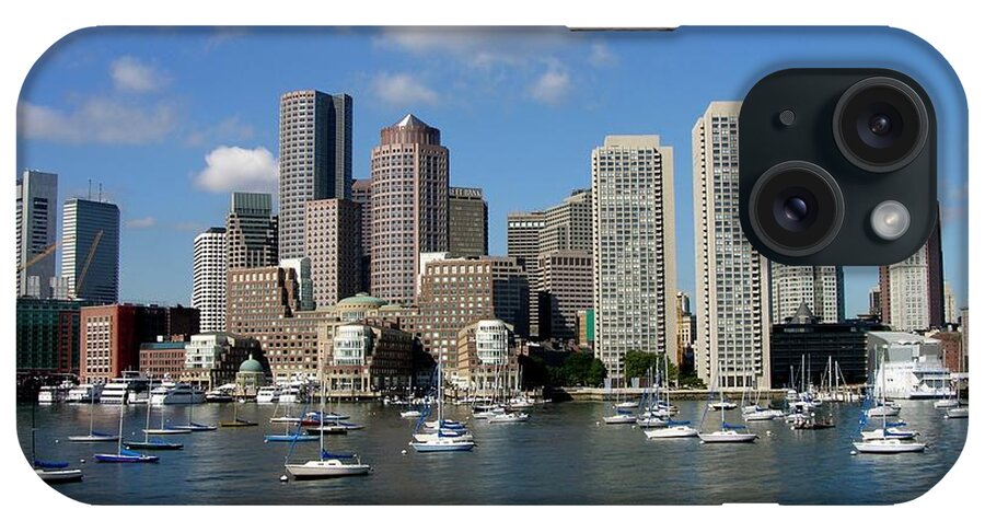 Boston iPhone Case featuring the photograph Boston Habor Skyline by Keith Stokes