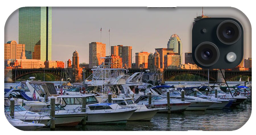 Boston iPhone Case featuring the photograph Boston skyline Sunset on the Charles by Joann Vitali
