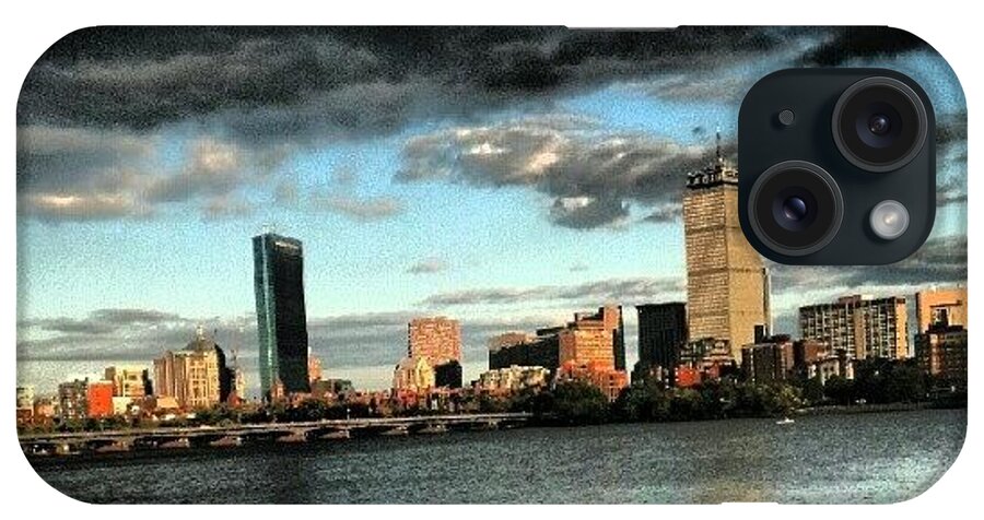 Bostonfromcambridge iPhone Case featuring the photograph #bostonfromcambridge by James Hamilton